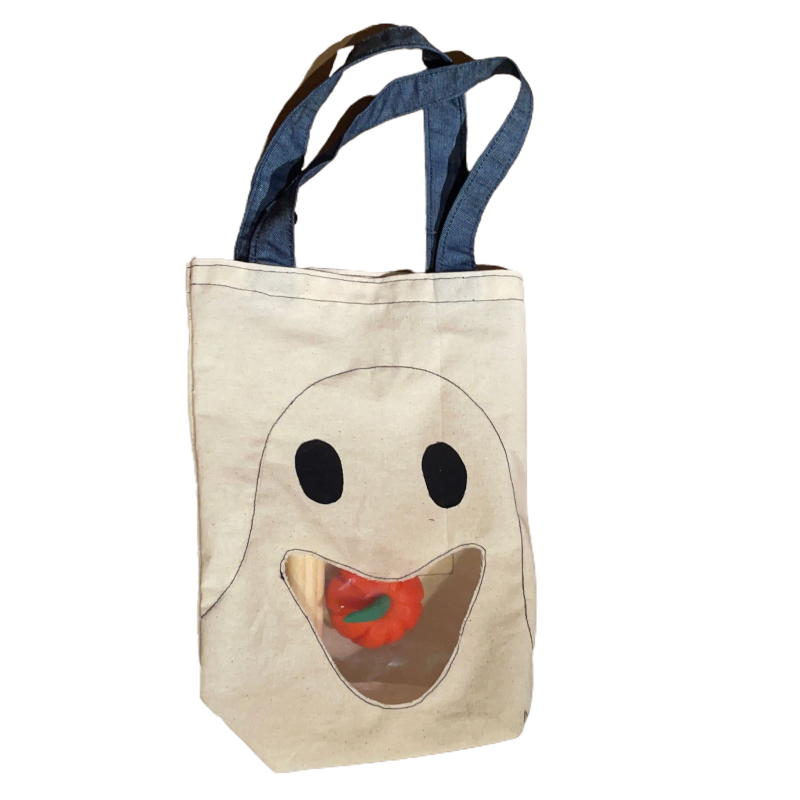 Bolsa Halloween fantasma con masa de sal - 2