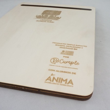 Mousepad personalizado en madera y corcho - 5