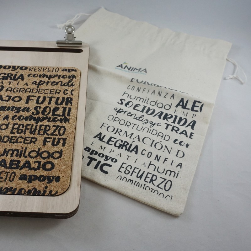 Mousepad personalizado en madera y corcho - 8