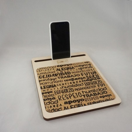 Mousepad personalizado en madera y corcho - 3