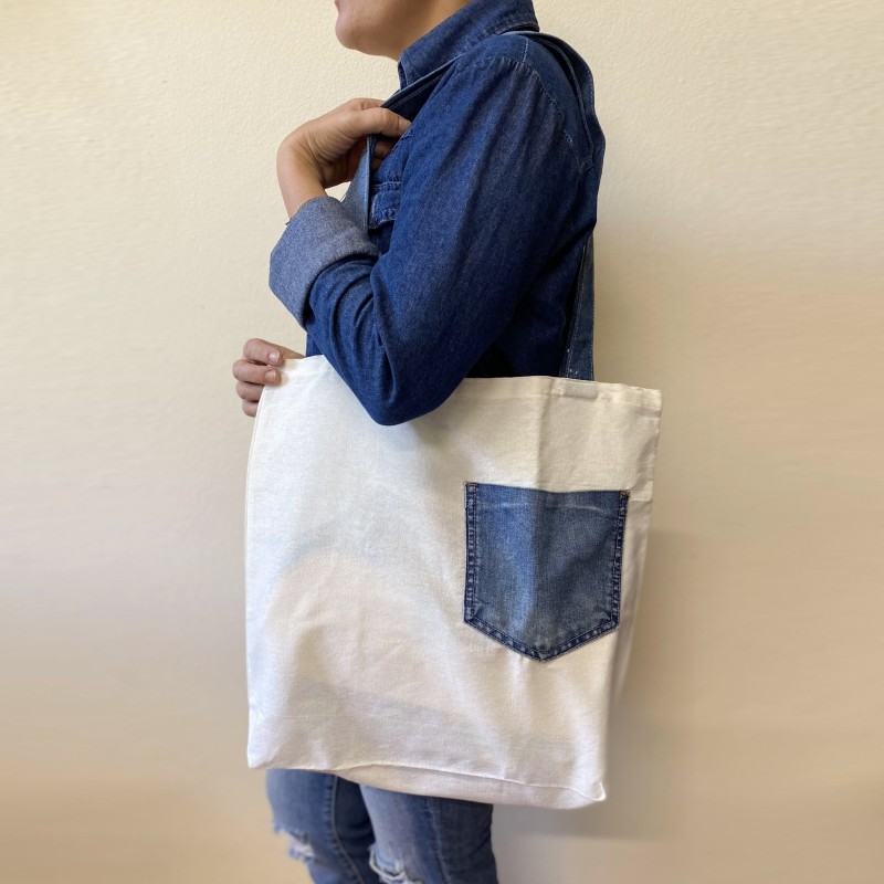 Bolsa con jean Tote Bag - 4