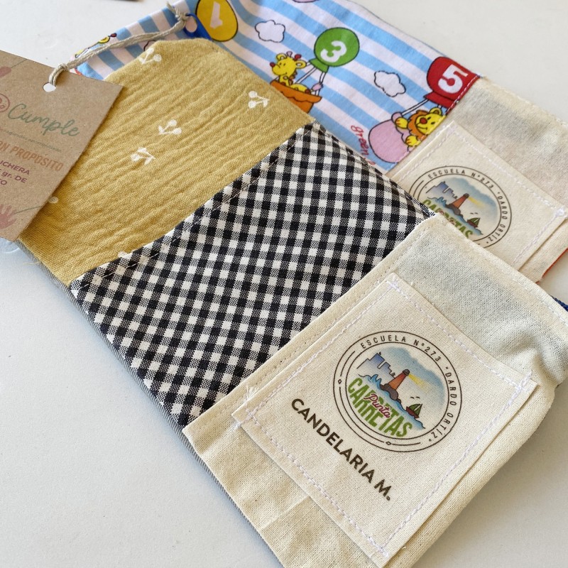 CARTUCHERA PATCHWORK PERSONALIZADA x 10 - 2