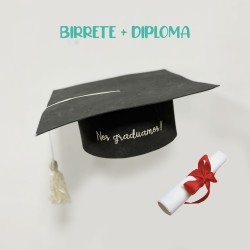 BIRRETE PERSONALIZADO + DIPLOMA - 1