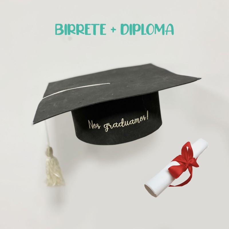 BIRRETE PERSONALIZADO + DIPLOMA - 1
