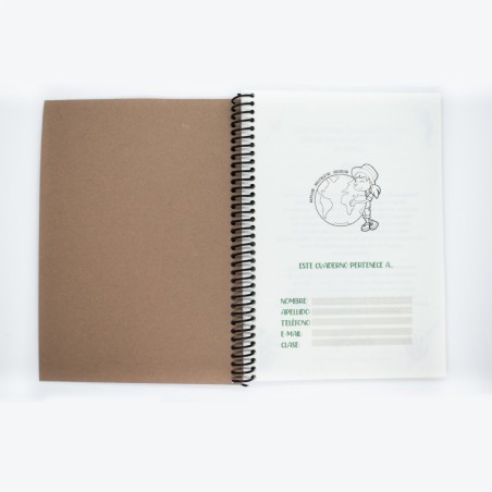 CUADERNO SUSTENTABLE DINOSAURIOS - HOJAS CON RENGLONES - 2