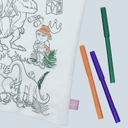 BOLSA SORPRESITA MINI TOTE BAG PARA PINTAR DINOSAURIOS - 2