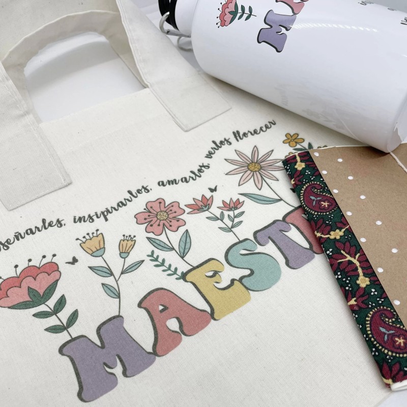 KIT MAESTRA LUNCHERA + BOTELLA + CUADERNO