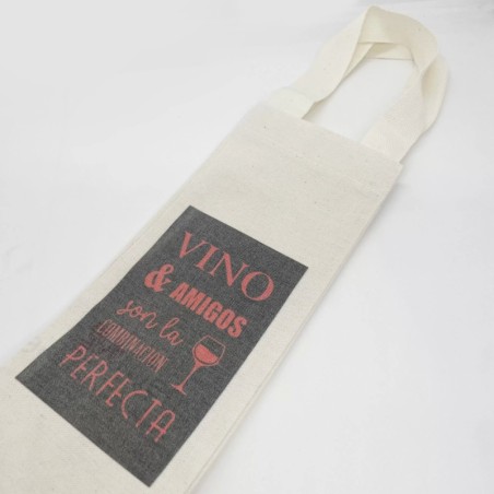 Bolsa  para botella con asas