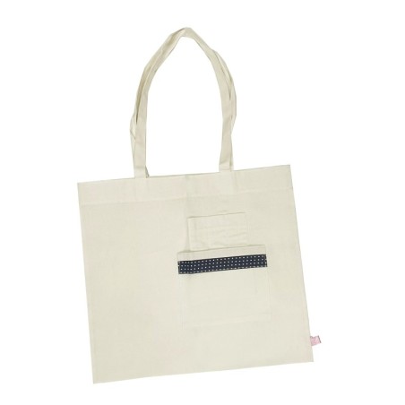 Bolsa TOTE lienzo lisa con bolsillo