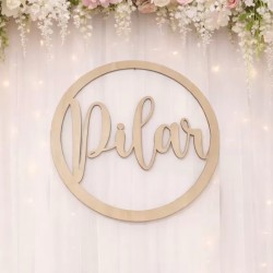 Aro  personalizado con logo o nombre 40 cm