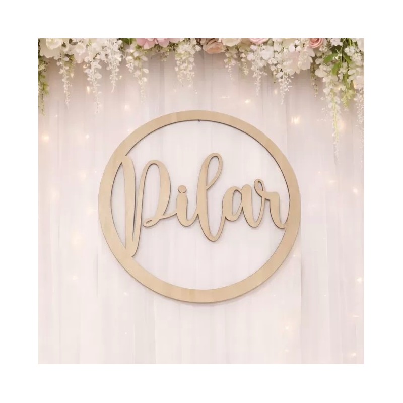 Aro personalizado con logo o nombre 50 cm