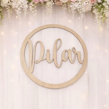 Aro personalizado con logo o nombre 50 cm