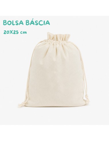 Bolsa lienzo lisa 20 x 25 cm