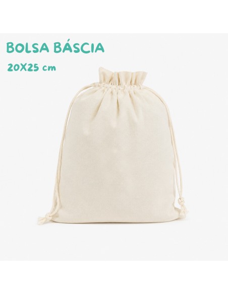 Bolsa lienzo lisa 20 x 25 cm