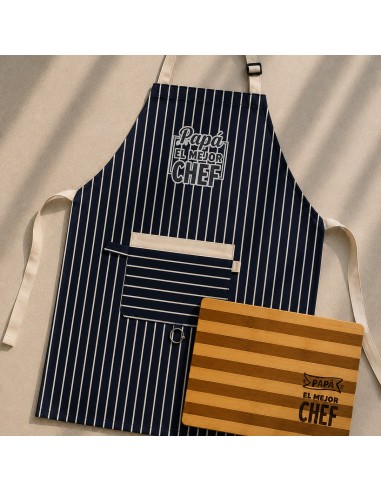 KIT ASADOR  DELANTAL + TABLA PERSONALIZADO