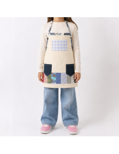 Delantal patchwork personalizado niñ@