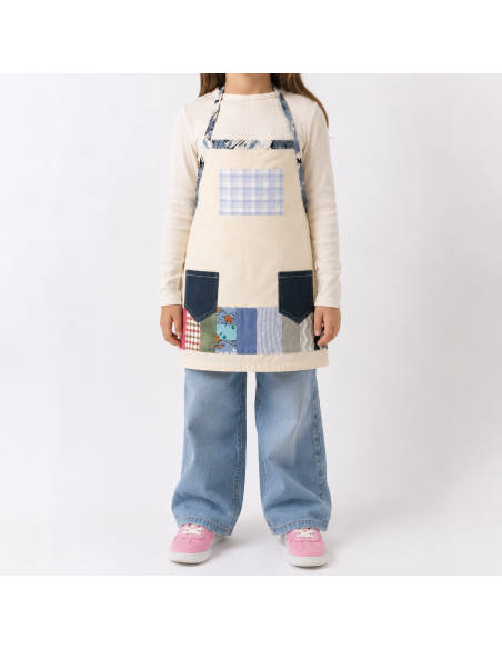 Delantal patchwork personalizado niñ@