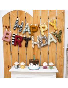 GUIRNALDA HAPPY BIRTHDAY LETRAS TELA