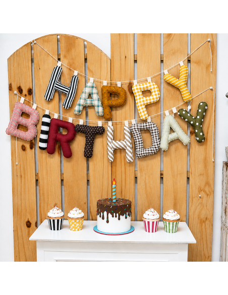 GUIRNALDA HAPPY BIRTHDAY LETRAS TELA
