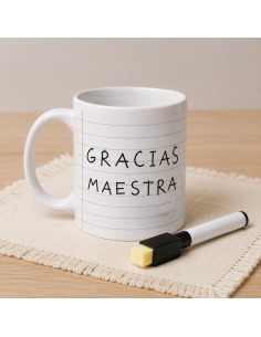 TAZA RENGLONES PERSONALIZADA SUBLIMADA