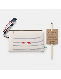 Cartuchera y lápiz plantable en caja para regalo